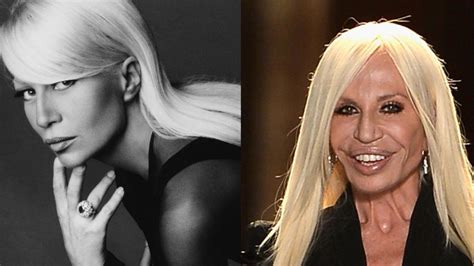 donatella versace design sketches|donatella before surgery.